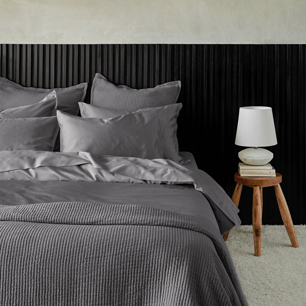 Textured Cotton Coverlet & Shams Set