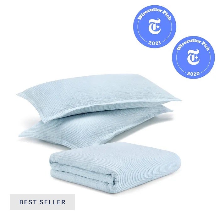 Textured Cotton Coverlet & Shams Set