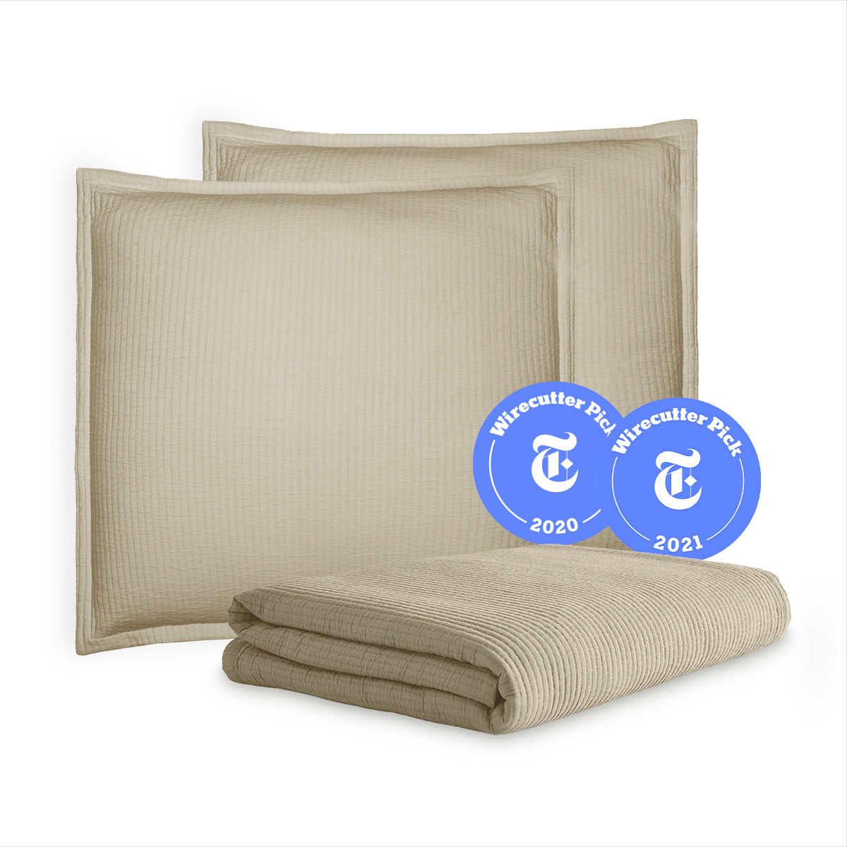 Textured Cotton Coverlet & Shams Set