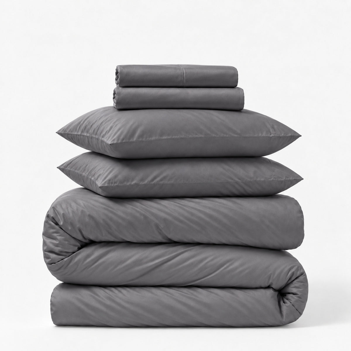 Sateen 5-Piece Sheet & Duvet Cover Set