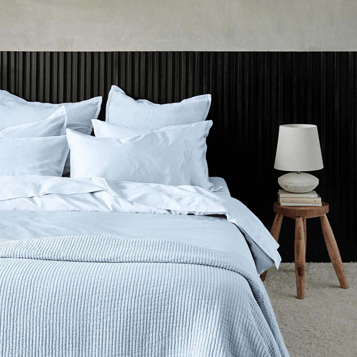 Textured Cotton Coverlet