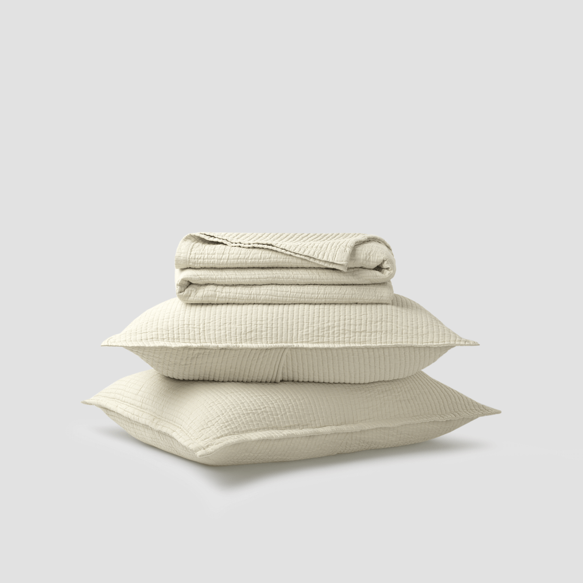 Textured Cotton Coverlet & Shams Set