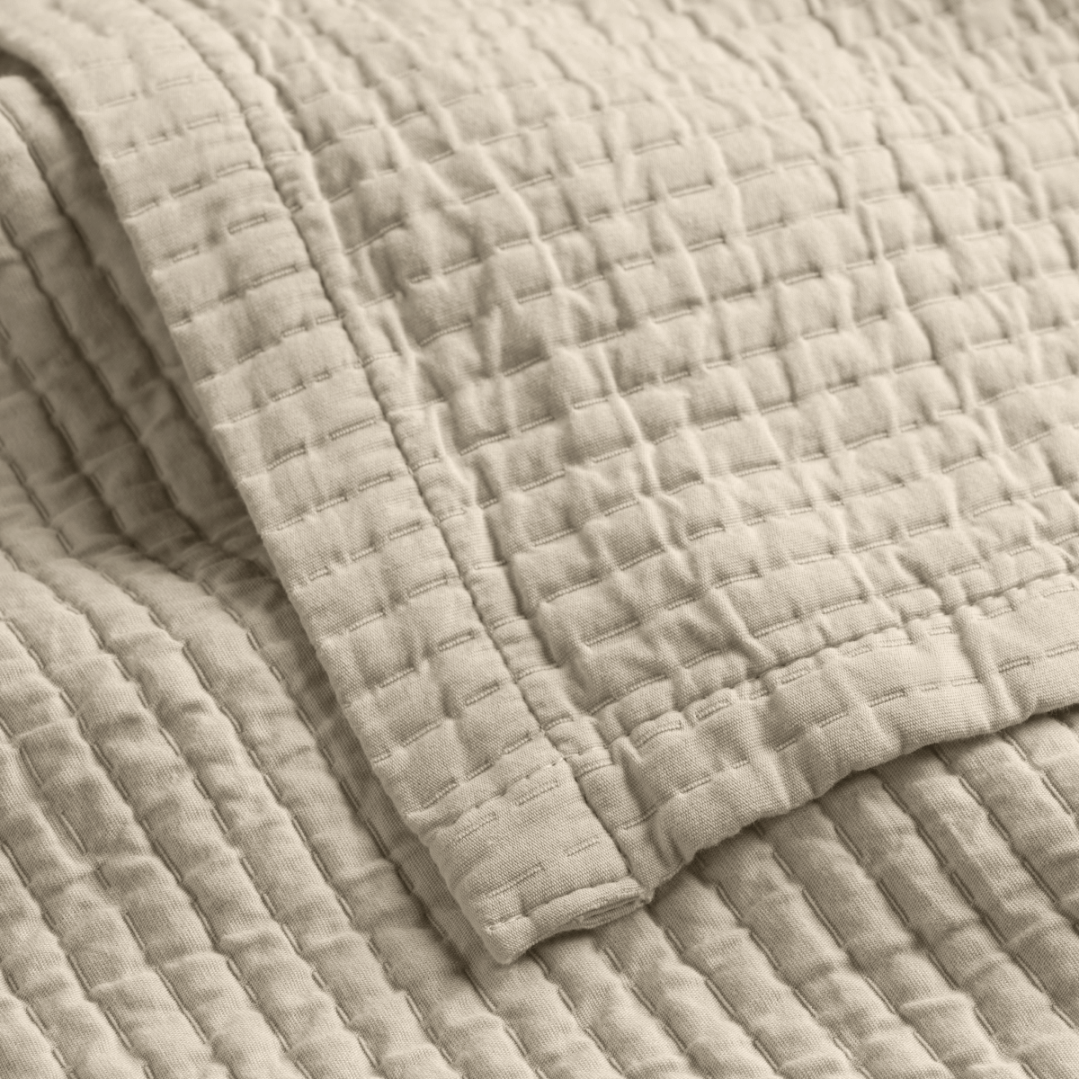 Textured Cotton Coverlet