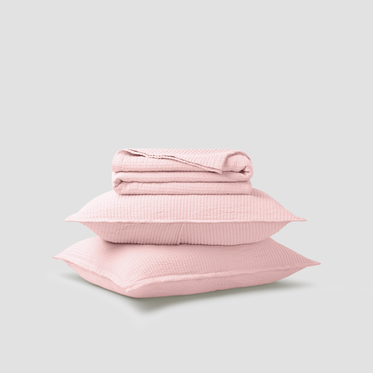 Textured Cotton Coverlet & Shams Set