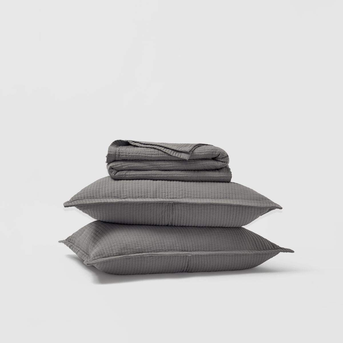 Textured Cotton Coverlet & Shams Set