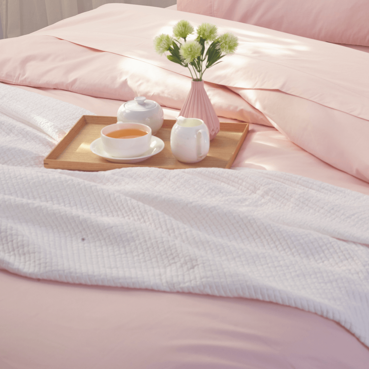 Textured Cotton Coverlet