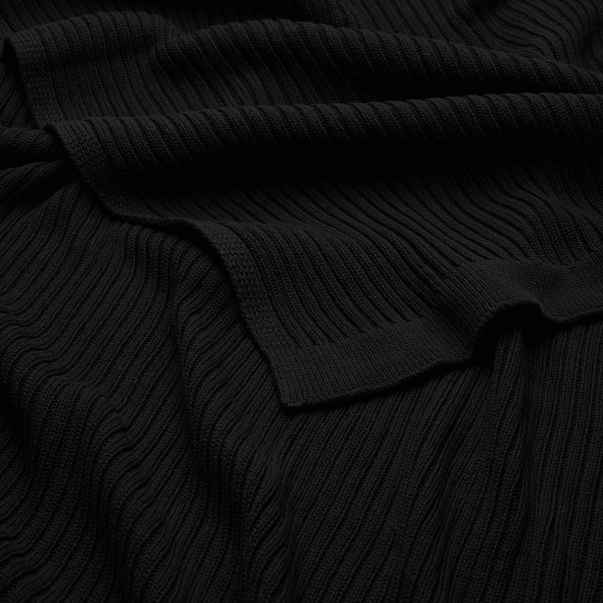 Cotton Ribbed Oversized Throw