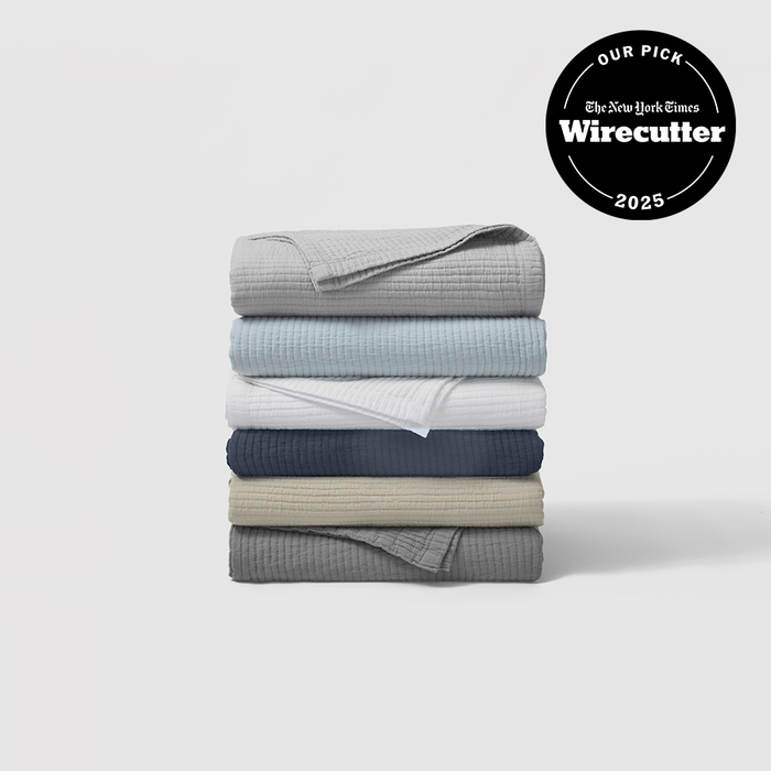 Textured Cotton Coverlet
