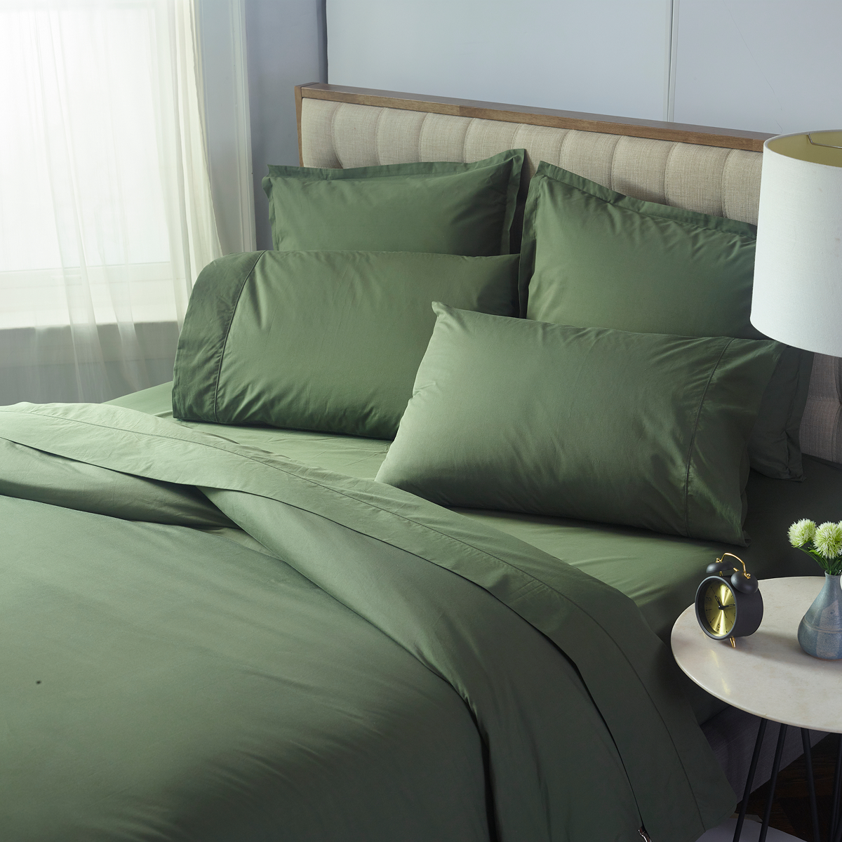 Percale Duvet Cover & Shams Set