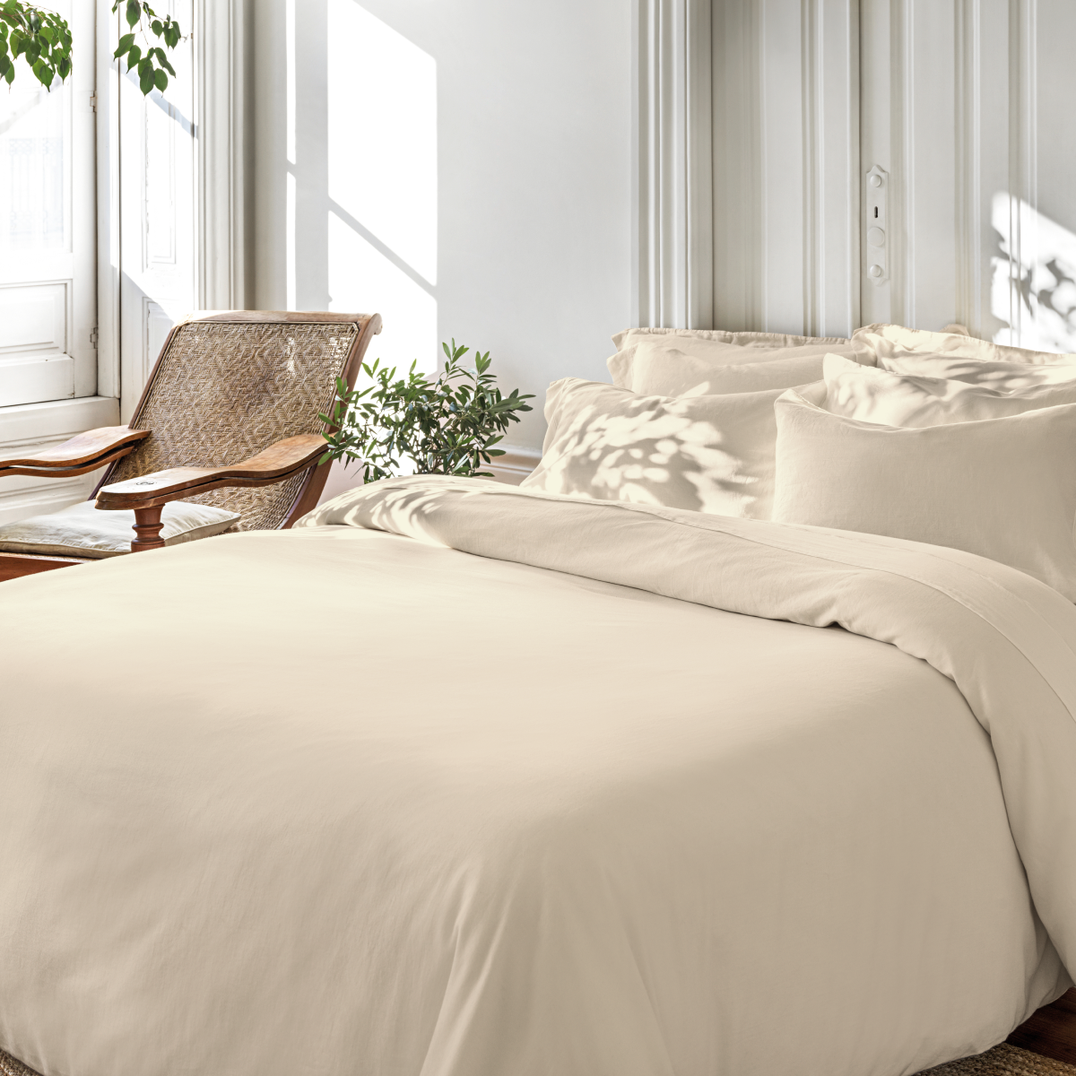 Cotton Cashmere Duvet Cover & Shams Set