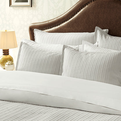 Mila Matelassé Duvet Cover &amp; Shams Set