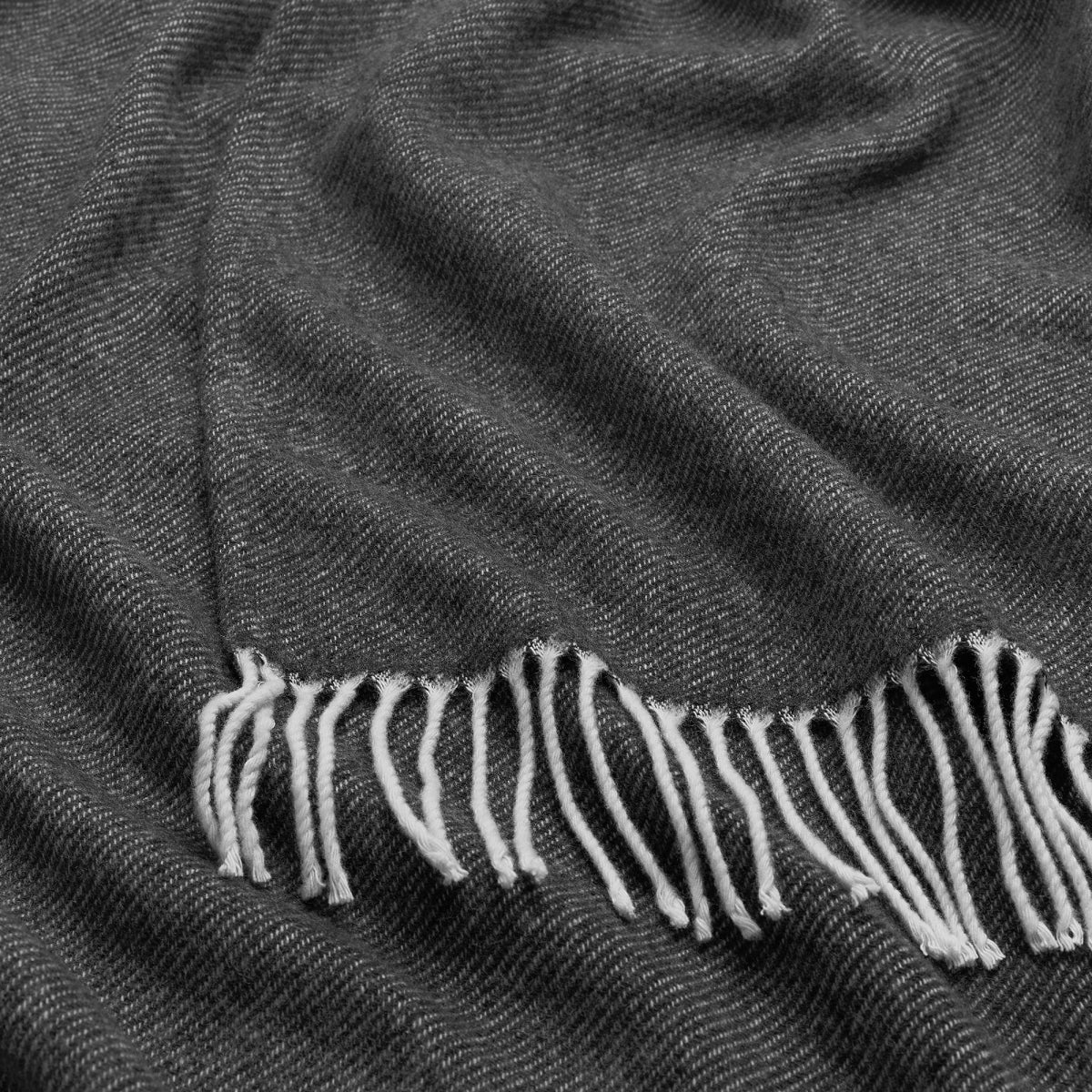 Wool Fringe Throw