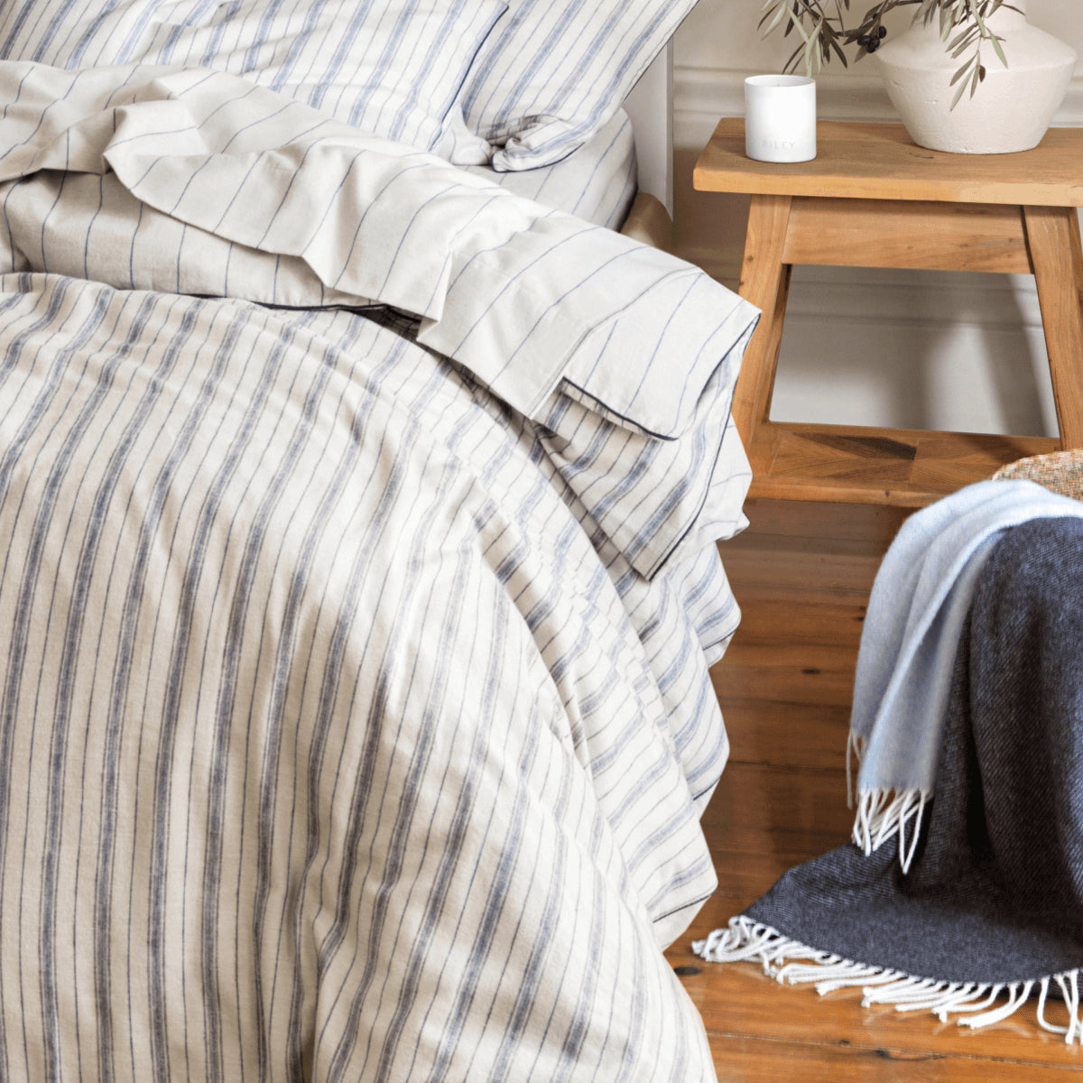 Wool Fringe Throw