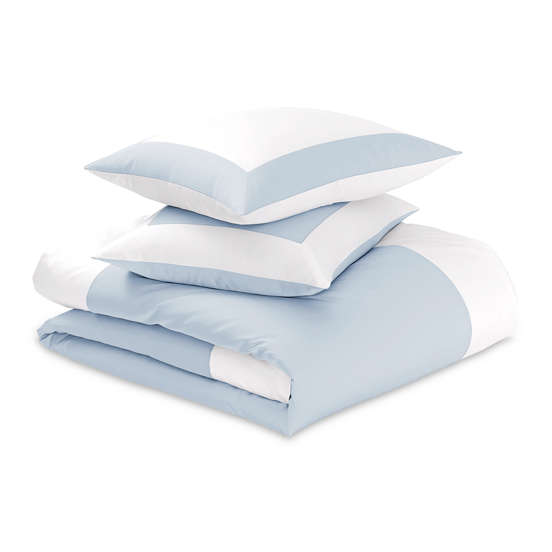 Reversible Color Block Sateen Duvet Cover &amp; Shams Set