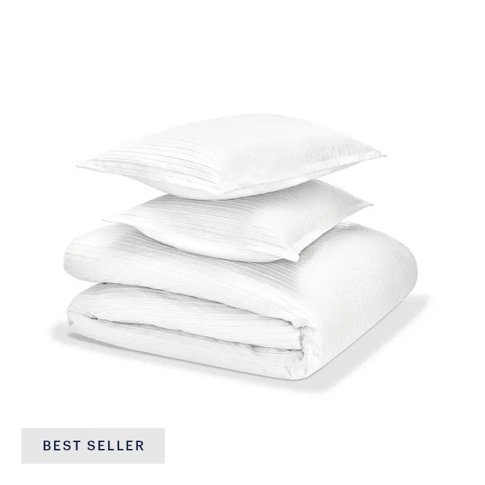 Mila Matelassé Duvet Cover &amp; Shams Set