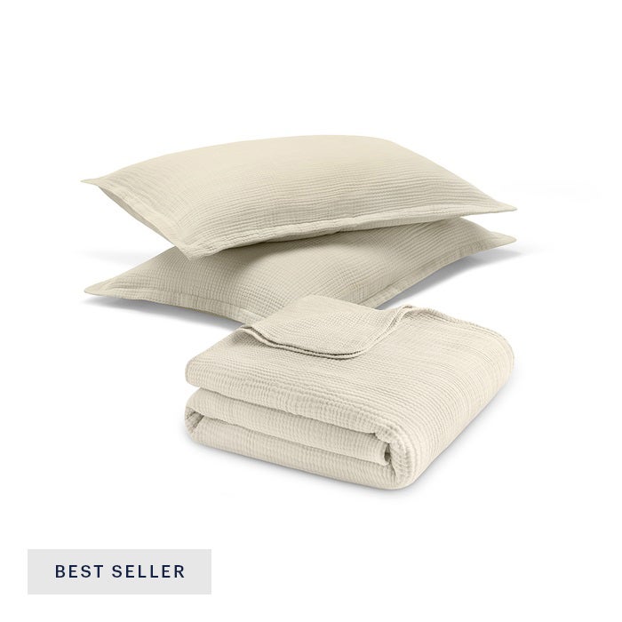 Four Layer Coverlet &amp; Shams Set