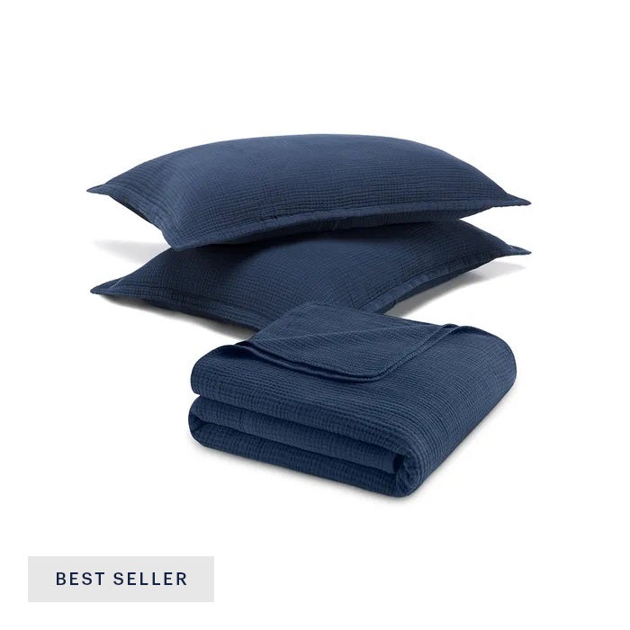 Four Layer Coverlet &amp; Shams Set
