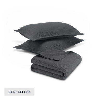 Four Layer Coverlet &amp; Shams Set