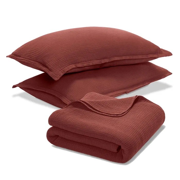 Four Layer Coverlet &amp; Shams Set