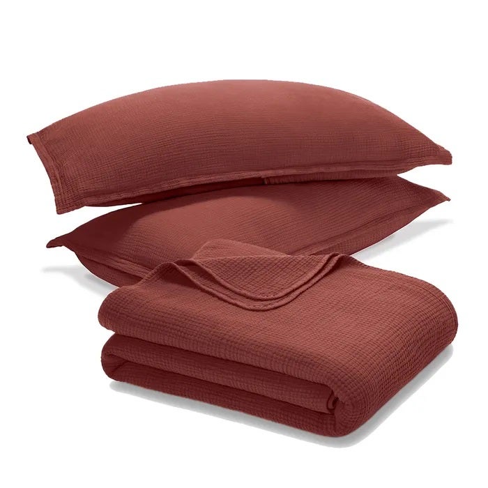 Four Layer Coverlet &amp; Shams Set