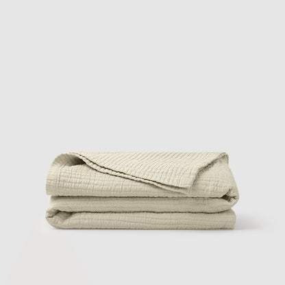 Textured Cotton Coverlet