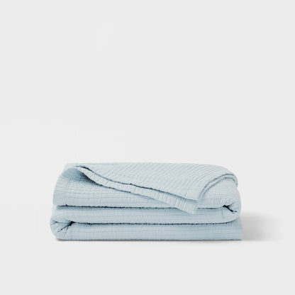 Textured Cotton Coverlet