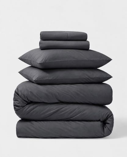 Percale 5-Piece Sheet &amp; Duvet Cover Set