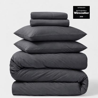 Percale 5-Piece Sheet &amp; Duvet Cover Set