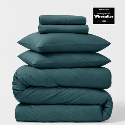 Percale 5-Piece Sheet &amp; Duvet Cover Set