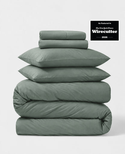 Percale 5-Piece Sheet &amp; Duvet Cover Set