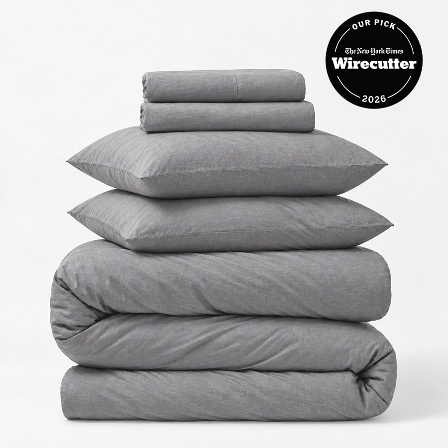Linen 5-Piece Sheet &amp; Duvet Cover Set