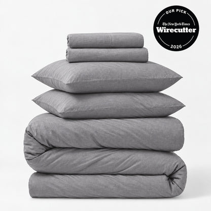 Linen 5-Piece Sheet &amp; Duvet Cover Set
