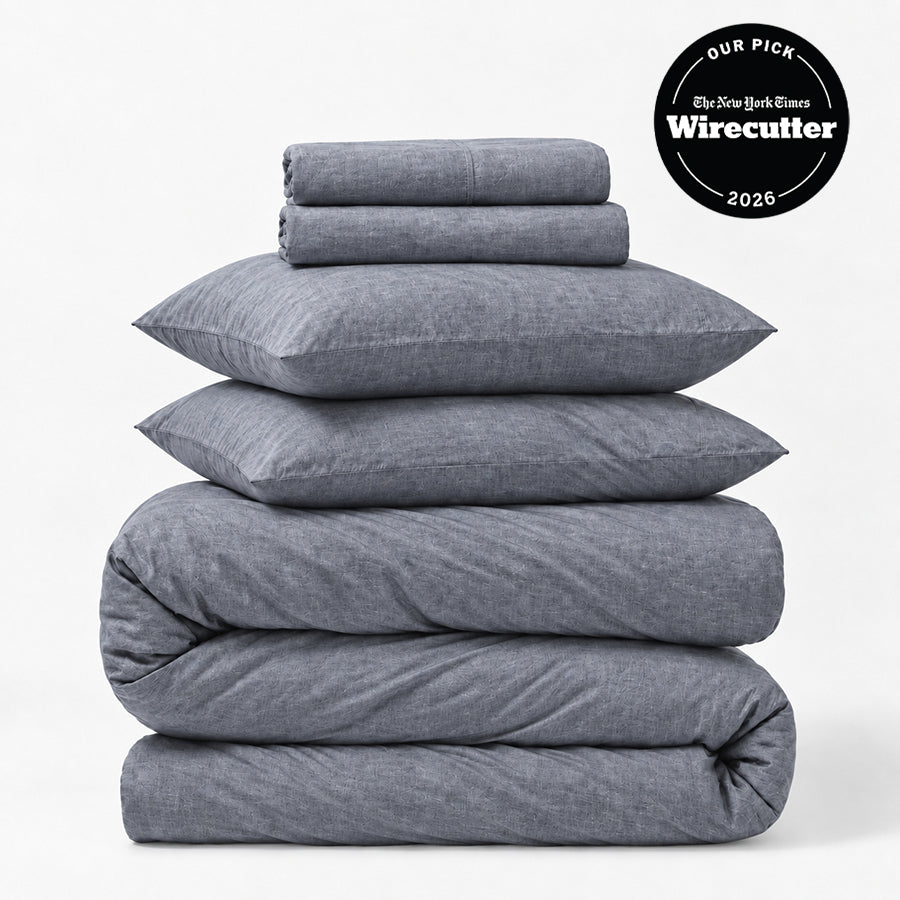 Linen 5-Piece Sheet &amp; Duvet Cover Set