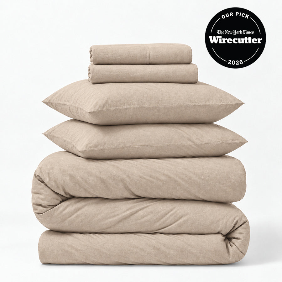 Linen 5-Piece Sheet &amp; Duvet Cover Set