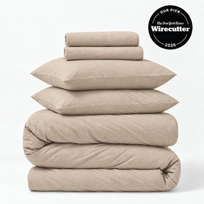 Linen 5-Piece Sheet &amp; Duvet Cover Set