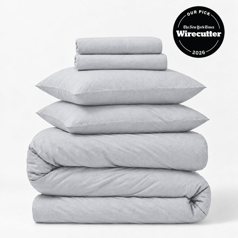 Linen 5-Piece Sheet &amp; Duvet Cover Set