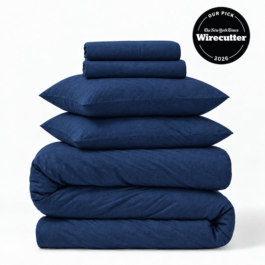Linen 5-Piece Sheet &amp; Duvet Cover Set