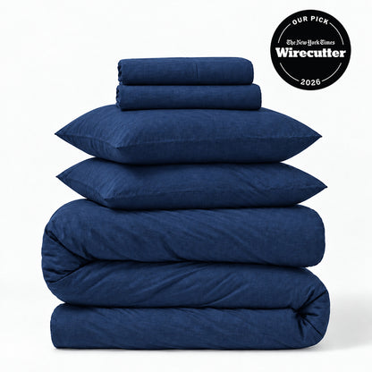 Linen 5-Piece Sheet &amp; Duvet Cover Set