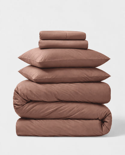 Percale 5-Piece Sheet &amp; Duvet Cover Set