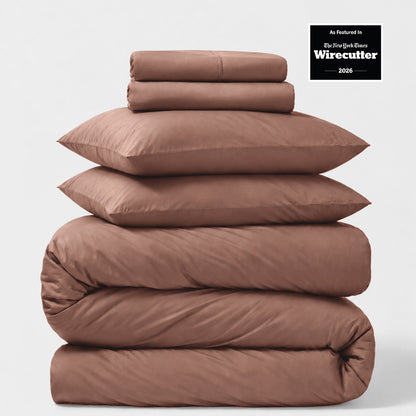 Percale 5-Piece Sheet &amp; Duvet Cover Set