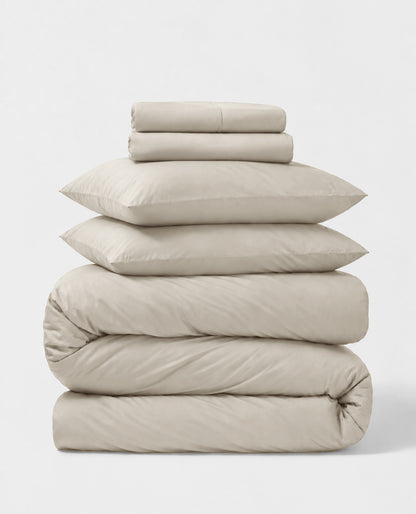 Percale 5-Piece Sheet &amp; Duvet Cover Set