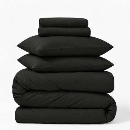 Percale 5-Piece Sheet &amp; Duvet Cover Set