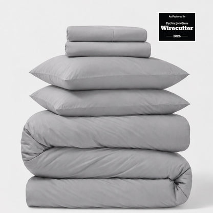 Percale 5-Piece Sheet &amp; Duvet Cover Set