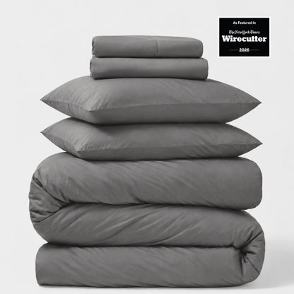 Percale 5-Piece Sheet &amp; Duvet Cover Set
