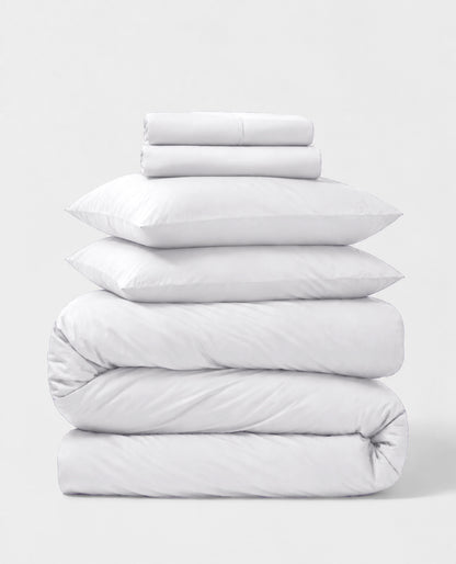 Percale 5-Piece Sheet &amp; Duvet Cover Set