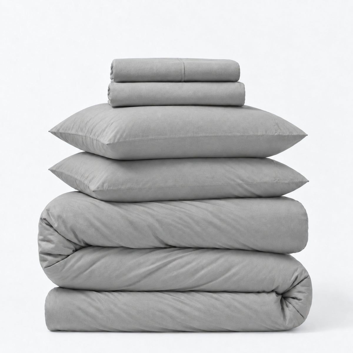 Cotton Cashmere 5-Piece Sheet &amp; Duvet Cover Set
