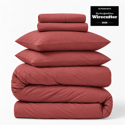 Percale 5-Piece Sheet &amp; Duvet Cover Set