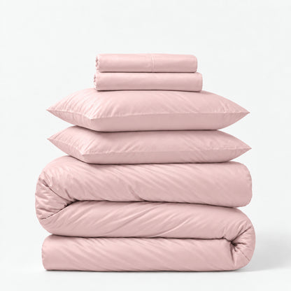 Sateen 5-Piece Sheet &amp; Duvet Cover Set
