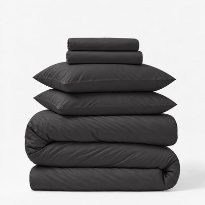 Sateen 5-Piece Sheet &amp; Duvet Cover Set