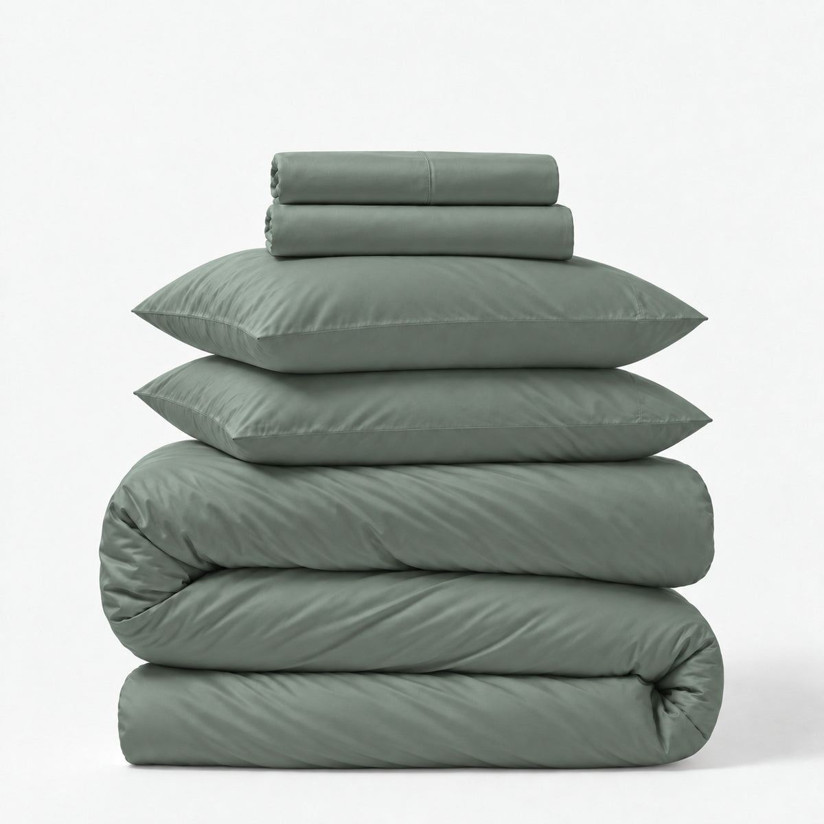 Sateen 5-Piece Sheet &amp; Duvet Cover Set